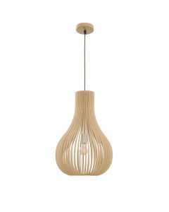 SOHO Natural Wood Brown Fabric Cable Sol