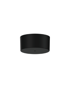 Plafondrozet rond zwart 1V +driver 350mA