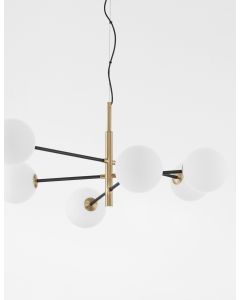 VITRA Satin Gold Black Metal White Opal