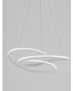 MENTON Sandy White Aluminium & Acrylic L
