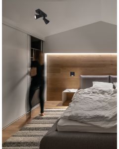 DUBLIN Sandy Black Metal LED GU10 2x10 W