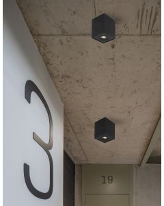 RENDE Sandy Black Aluminium LED GU10 1x1