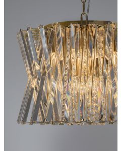 ESTRELLA Satin Brass Metal & Crystal LE