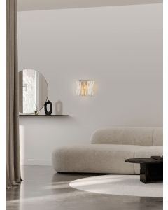 ESTRELLA Satin Brass Metal & Crystal LE