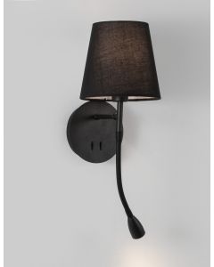 NIA Black Metal Black Fabric Shade Switc