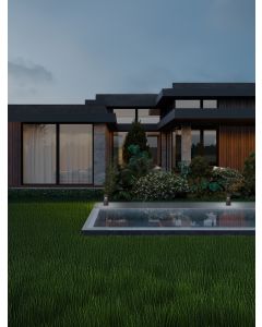 LUA Black Sandstone Cement LED 12Watt 2