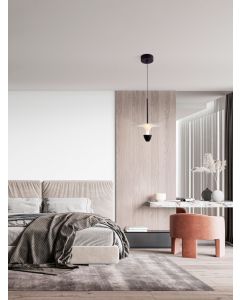 Luet Sandy Black & White Aluminium LED