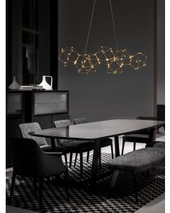 NEBULA Gold Metal LED 33.6 Watt 230 Volt