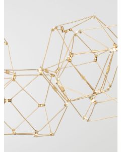 NEBULA Gold Metal LED 67.2 Watt 230 Volt
