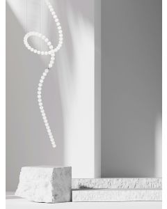 PERLA Triac Dimmable Chrome Metal & Opal