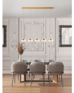 Bion Brass Gold Metal & Clear Acrylic LE