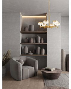 Bion Brass Gold Metal & Clear Acrylic LE