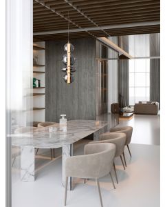 Navi Brass Gold Metal & smoky gray glass