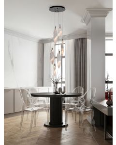 SERIQ Triac Dimmable Matt Black & Chrome