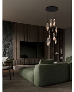 SERIQ Triac Dimmable Matt Black & Chrome