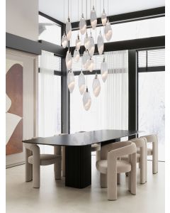 SERIQ Triac Dimmable Matt Black & Chrome