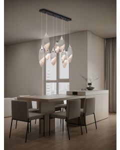 SERIQ Triac Dimmable Matt Black & Chrome