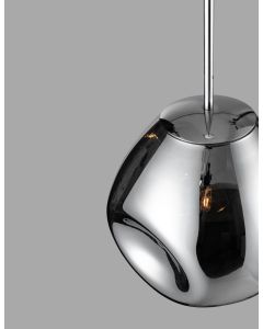 LAVA Chrome Metal Handmade Chrome Glass