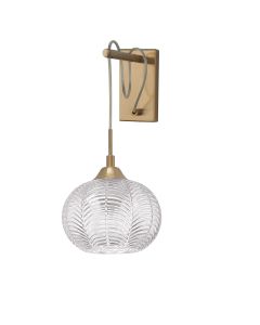 VARIO Clear Glass & Satin Gold Metal LED