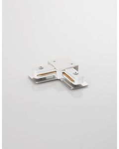 White Aluminium L connector 2 Wires