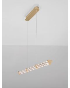 PHEME Triac Dimmable Brushed Gold Metal
