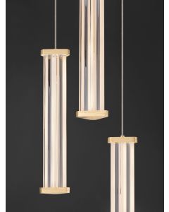 PHEME Triac Dimmable Brushed Gold Metal