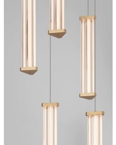 PHEME Triac Dimmable Brushed Gold Metal