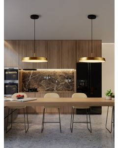 Vetro Satin Gold Aluminium & Acrylic Bla