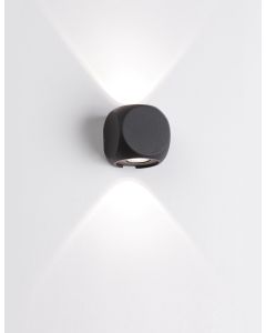 ZARI Sandy Black Alum. & Glass LED 2x2 W