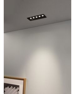 SWAN Black Aluminium 220-240V Philips L