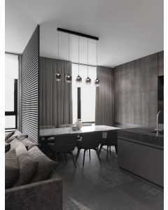 Kita Triac Dimmable Sandy Black Metal &