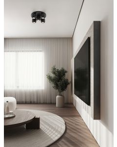 MARLIN Sandy Black Metal LED GU10 5x10Wa