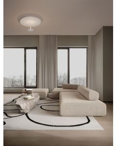 Nima Triac Dimmable Sandy White Steel,