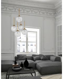 MIRANO Clear Structured Glass & Brushed