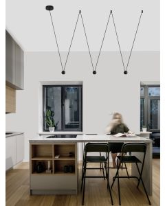 NOCCI Black Aluminium LED 3x4.5 Watt 230