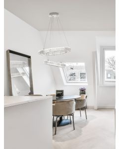 AURELIA Chrome Metal & Crystal LED 46W 2