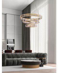 AURELIA Gold Metal & Crystal LED 92W 230