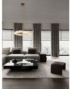 GLOREE Triac Dimmable Antique Brass Meta