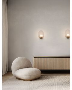 SHELINA Antique Brass Steel & Glass LED