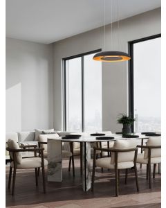 Epos Triac Dimmable Sandy Black & Brush