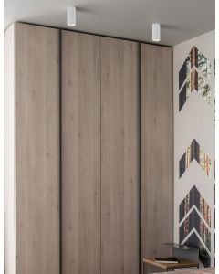 ESCA Sandy White Aluminium & Acrylic LED