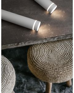 ESCA Sandy White Aluminium & Acrylic LED