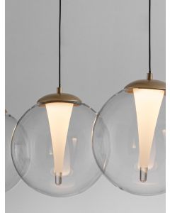 Gi Triac Dimmable Sandy Gold Metal & Cle