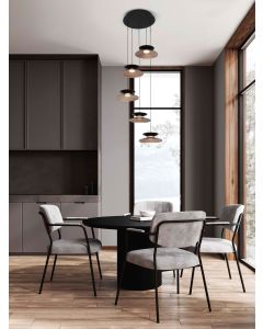 Morfi Triac Dimmable Sandy Black Metal