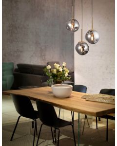 SPADA Gold Metal & Chrome Glass Black PV