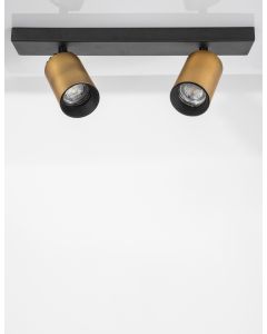 INUS Black & Satin Gold Aluminium LED GU
