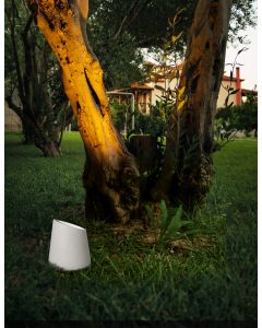 FOX White Sandstone Glass Diffuser LED G