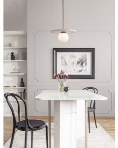 Idor White Marble & Opal Glass LED G9 1