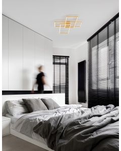 BILBAO Golden Leaf Aluminium & Acrylic L
