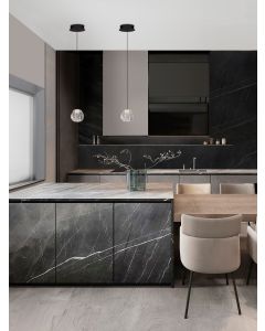 Ifos Triac Dimmable Sandy Black & Chrome
